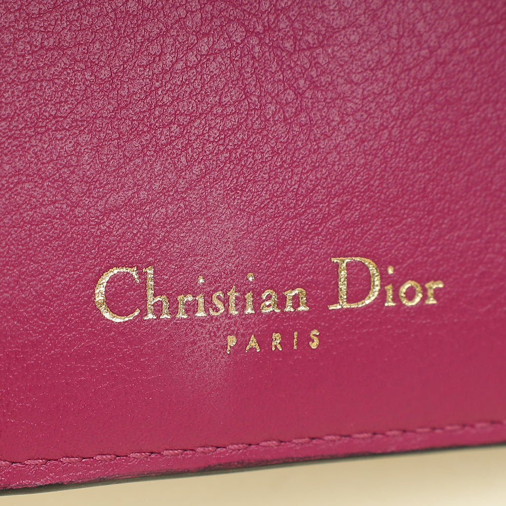 Christian Dior Bicolor Diorissimo Medium Envelope Wallet