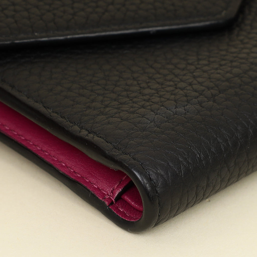 Christian Dior Bicolor Diorissimo Medium Envelope Wallet