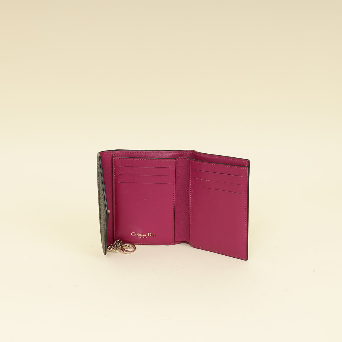 Christian Dior Bicolor Diorissimo Medium Envelope Wallet