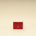 Christian Dior Red Dioramour Dior Caro Freesia Card Holder