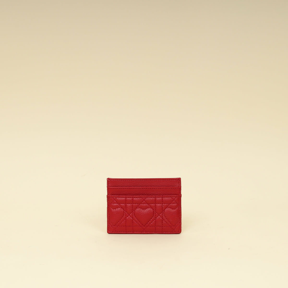 Christian Dior Red Dioramour Dior Caro Freesia Card Holder