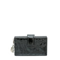 Christian Dior Black Lady Dior 5 Gusset Card Holder
