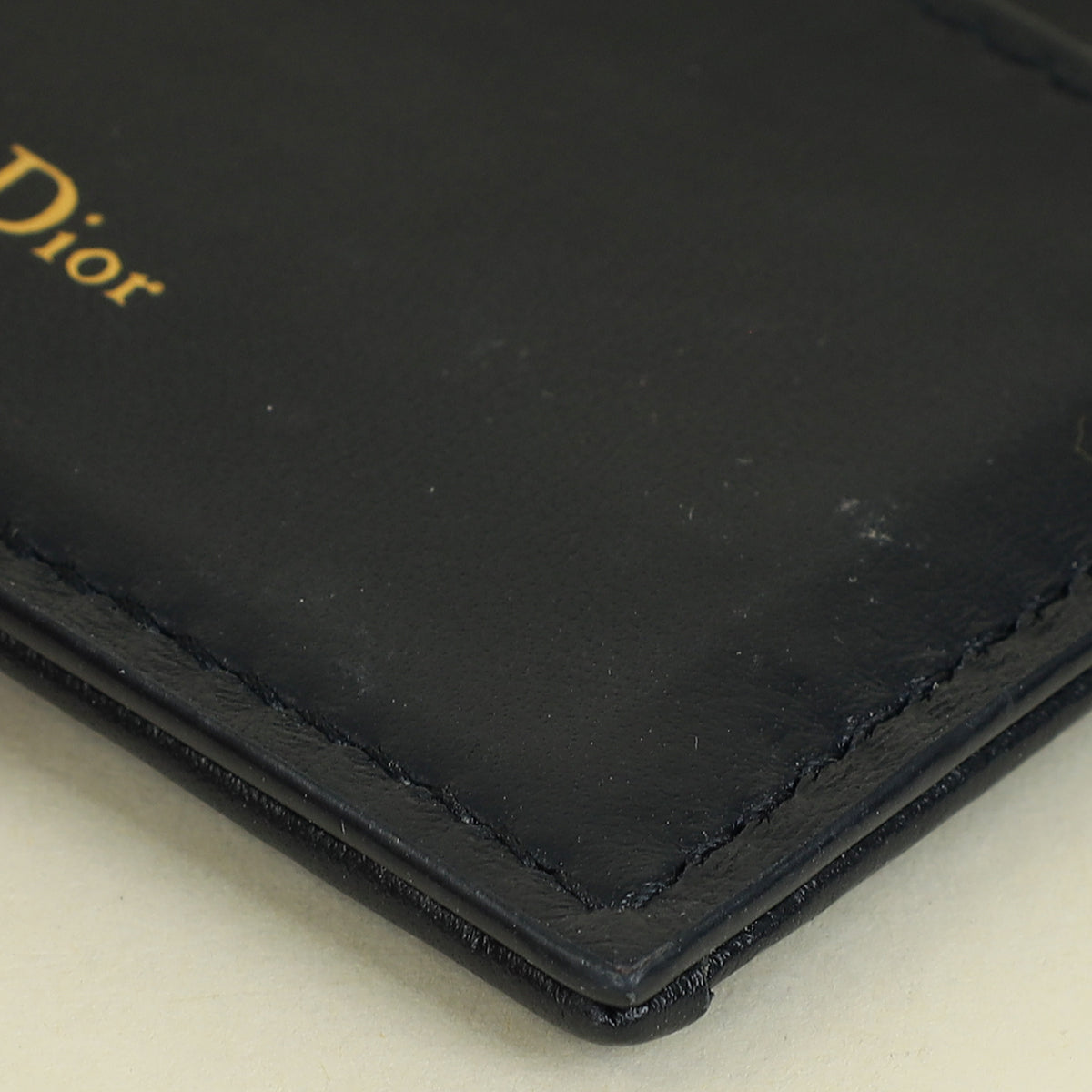 Christian Dior Navy Blue Oblique 30 Montaigne Freesia Card Holder