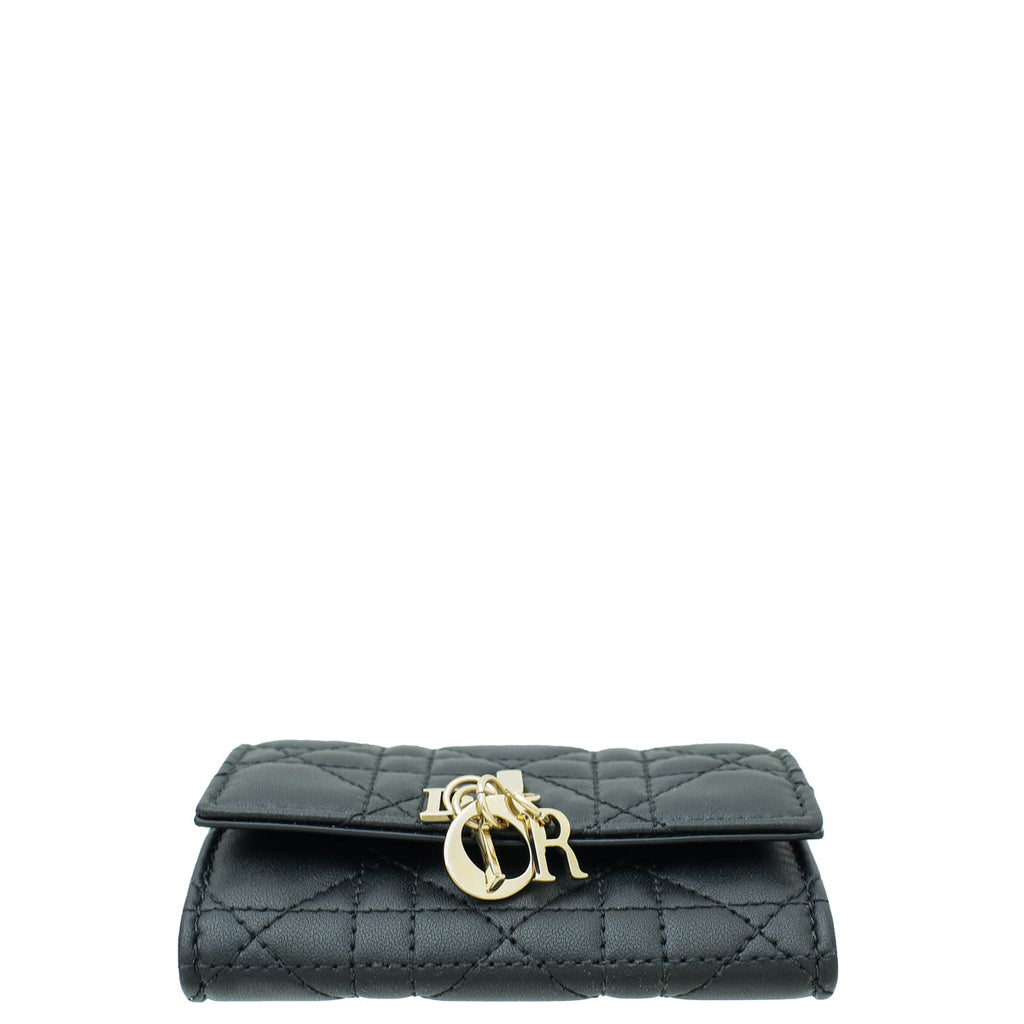 Christian Dior Black My Dior Glycine Cannage Wallet