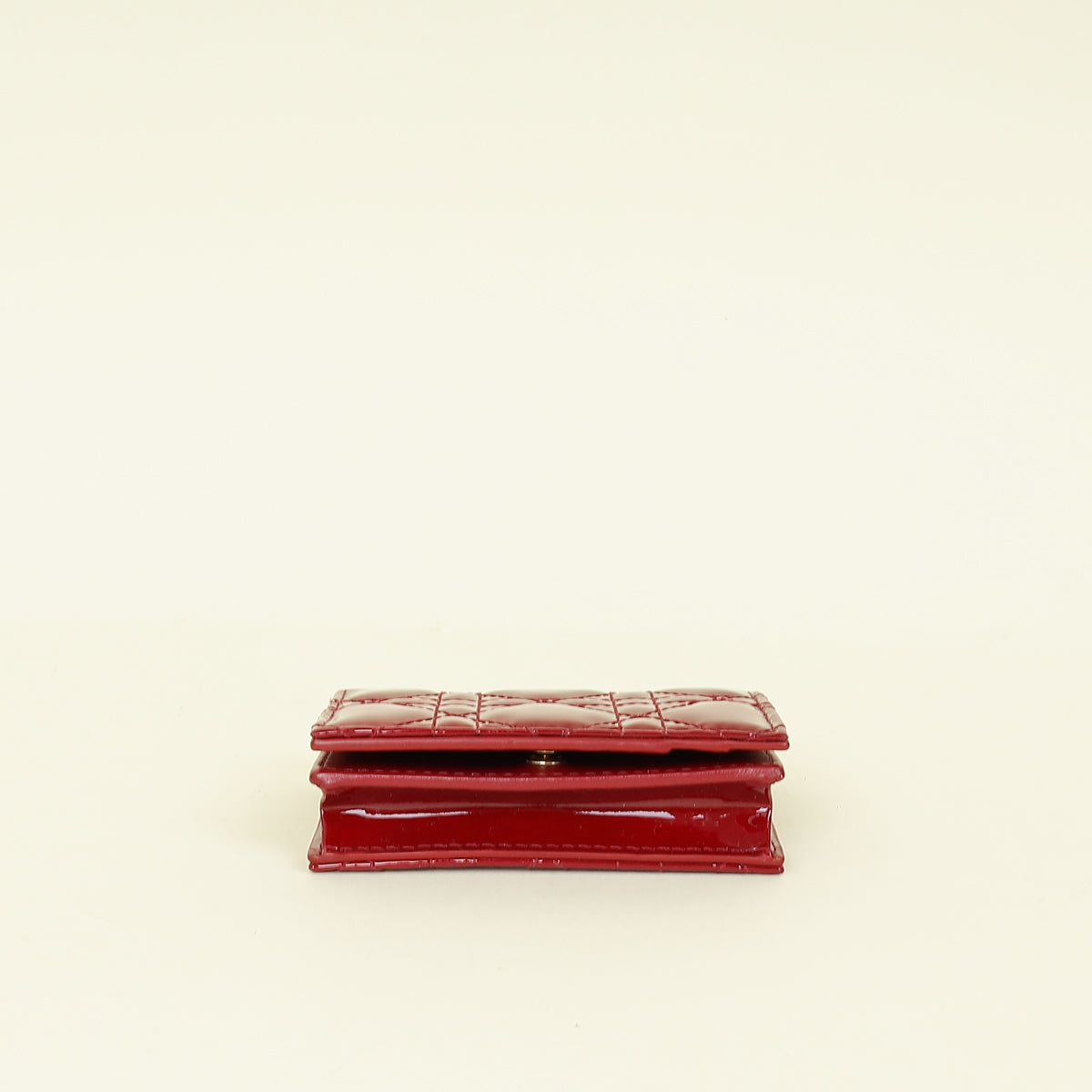 Christian Dior Cherry Red Lady Dior Bloom Card Holder