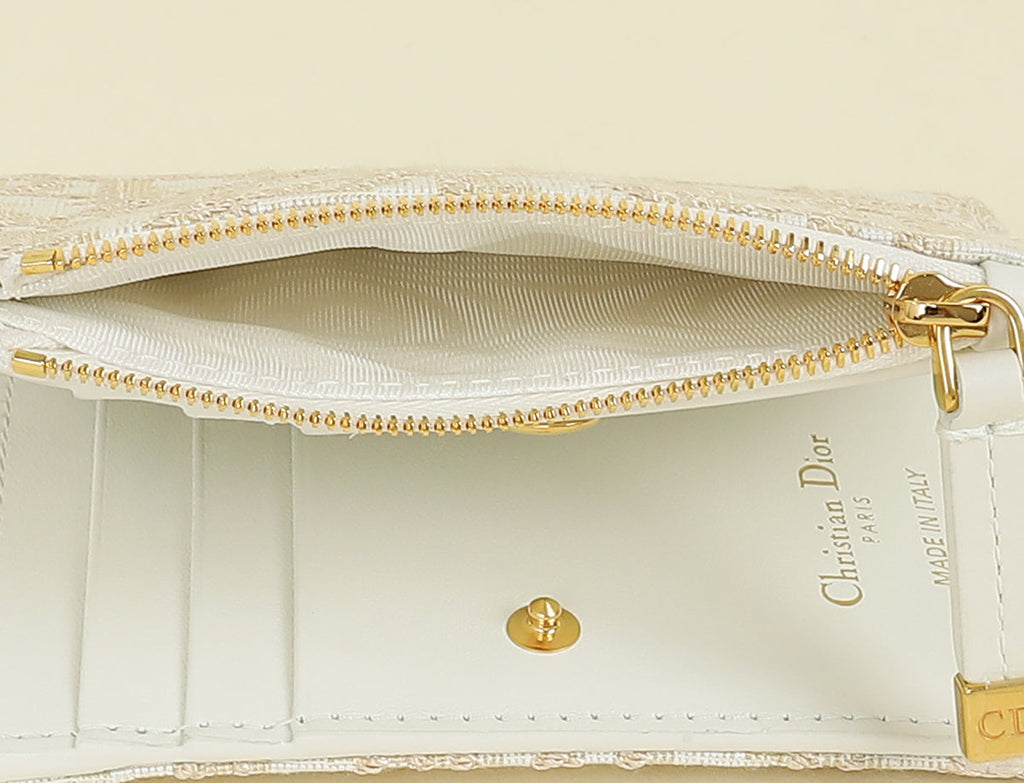 Christian Dior Bicolor 30 Montaigne Dahlia Wallet