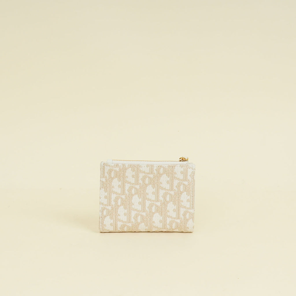 Christian Dior Bicolor 30 Montaigne Dahlia Wallet
