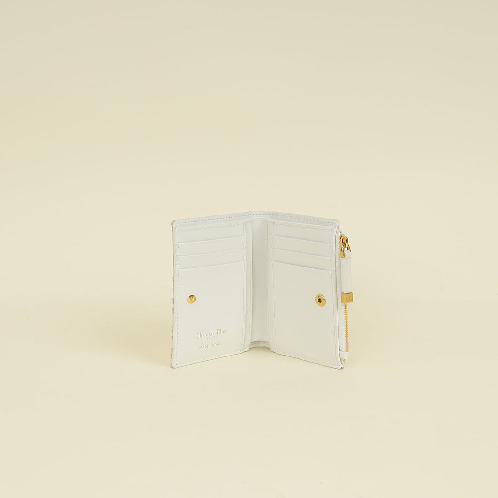 Christian Dior Bicolor 30 Montaigne Dahlia Wallet