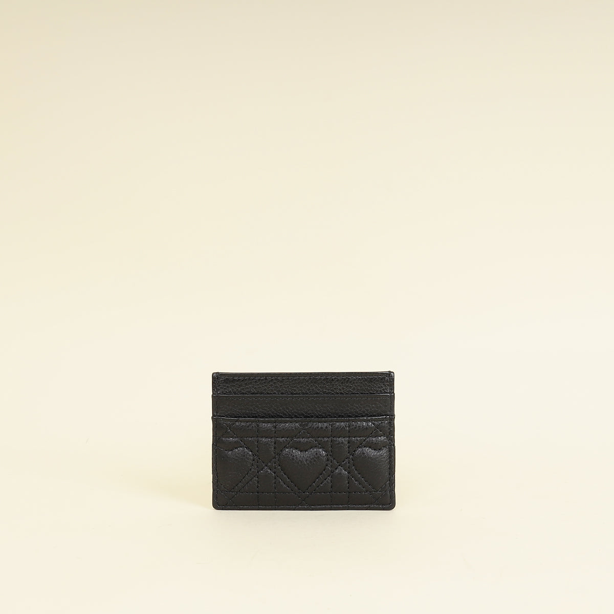 Christian Dior Black Dioramour Dior Caro Freesia Card Holder