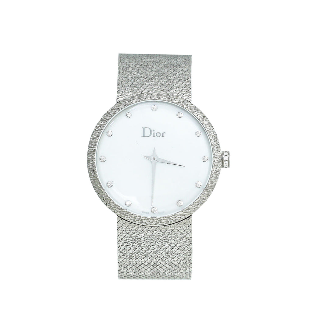 Christian Dior ST.ST MOP Diamond La D de Dior Satine 36mm Quartz Watch
