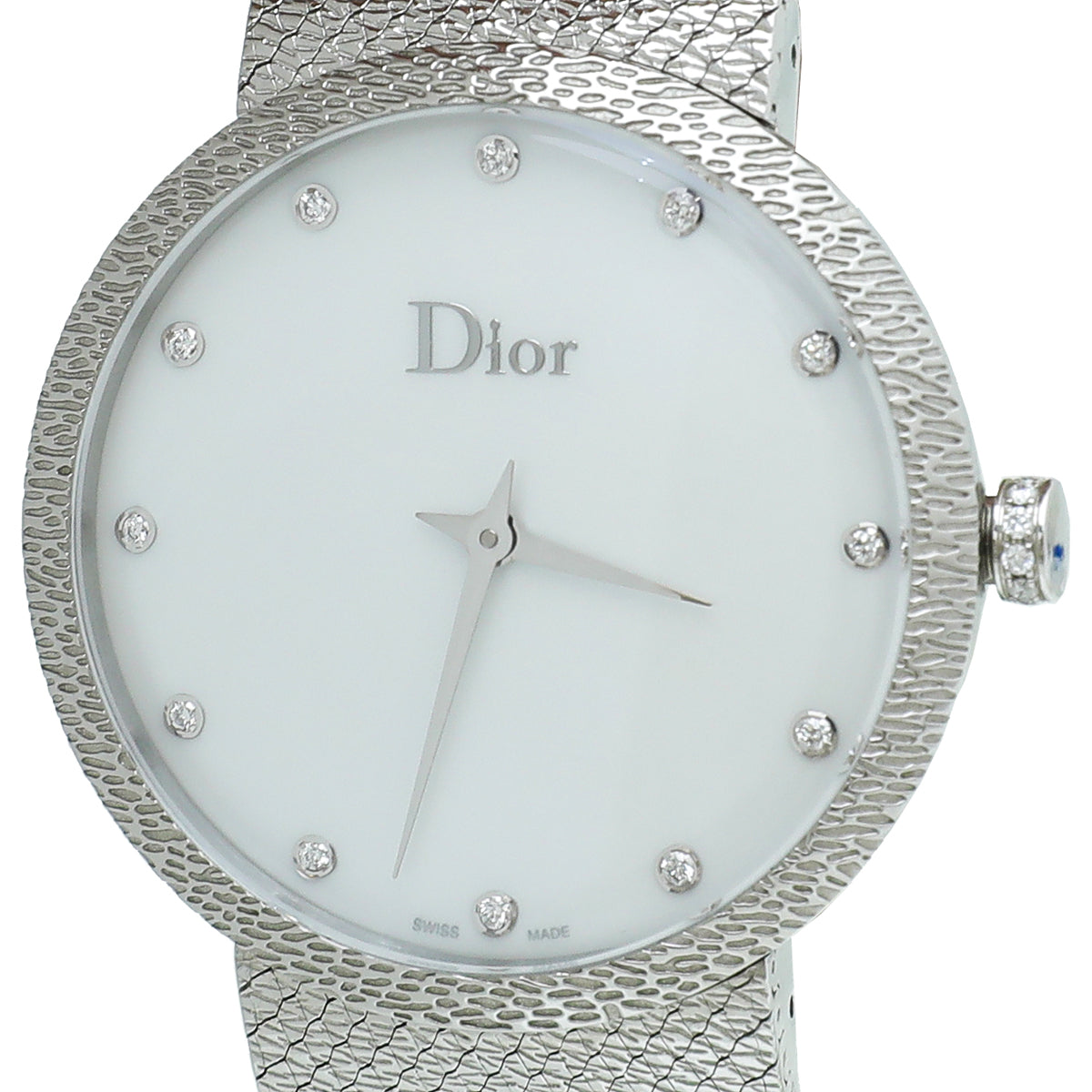 Christian Dior ST.ST MOP Diamond La D de Dior Satine 36mm Quartz Watch
