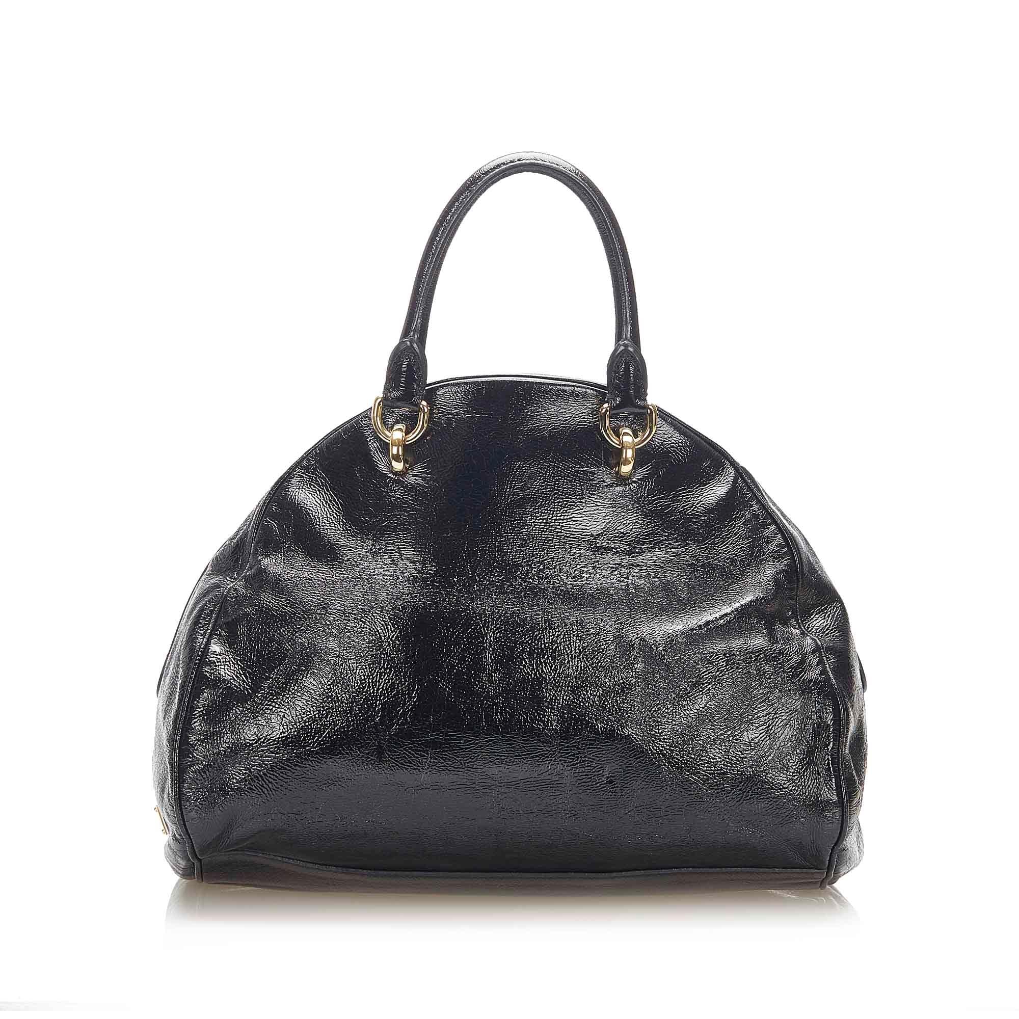 Dolce & Gabbana Patent Leather Satchel (SHG-22264)