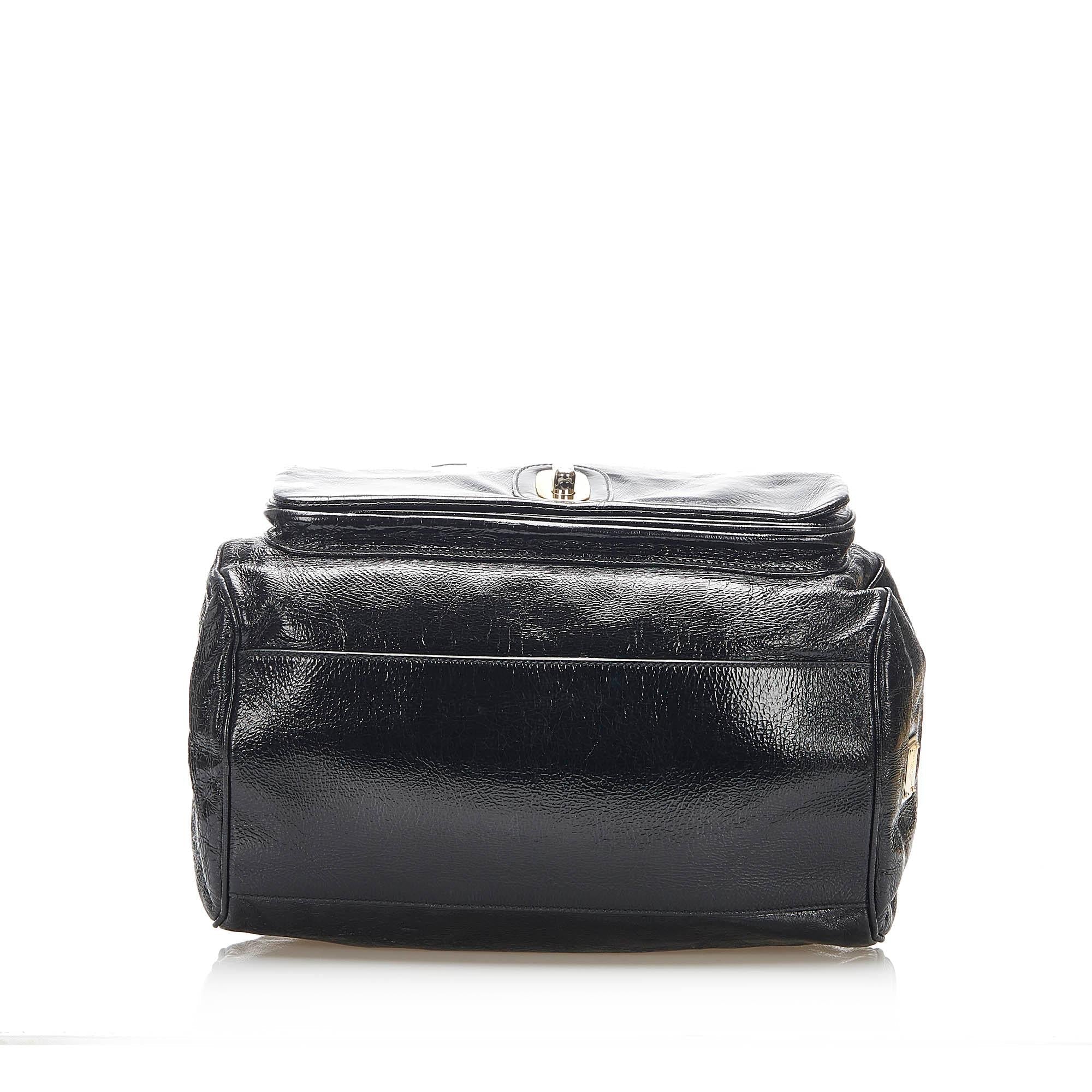 Dolce & Gabbana Patent Leather Satchel (SHG-22264)