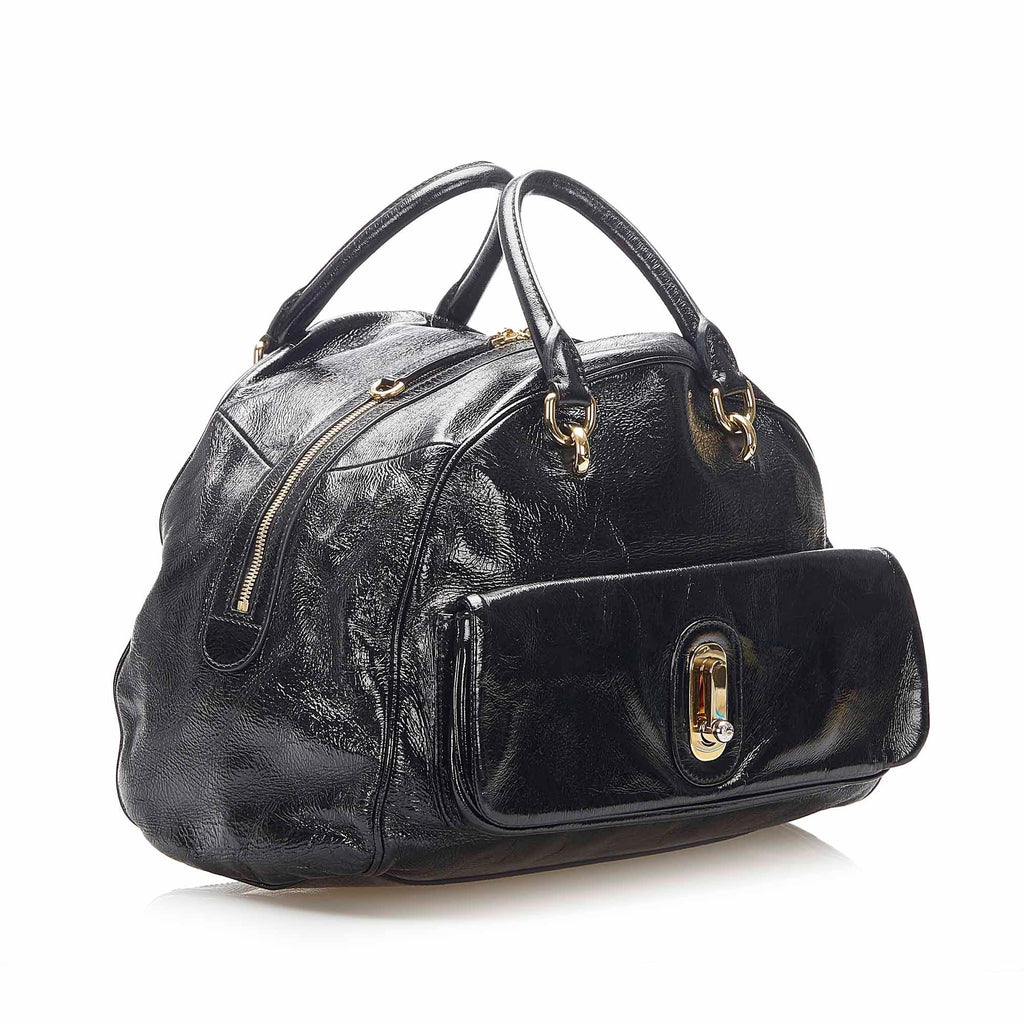 Dolce & Gabbana Patent Leather Satchel (SHG-22264)