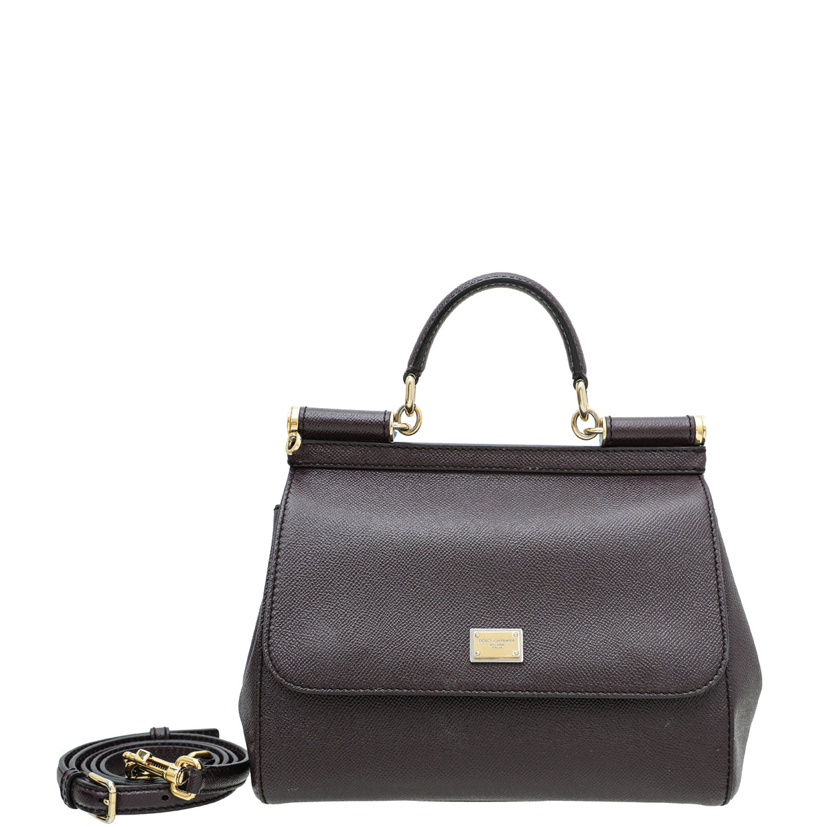 Dolce & Gabbana Prune Dauphine Sicily Bag