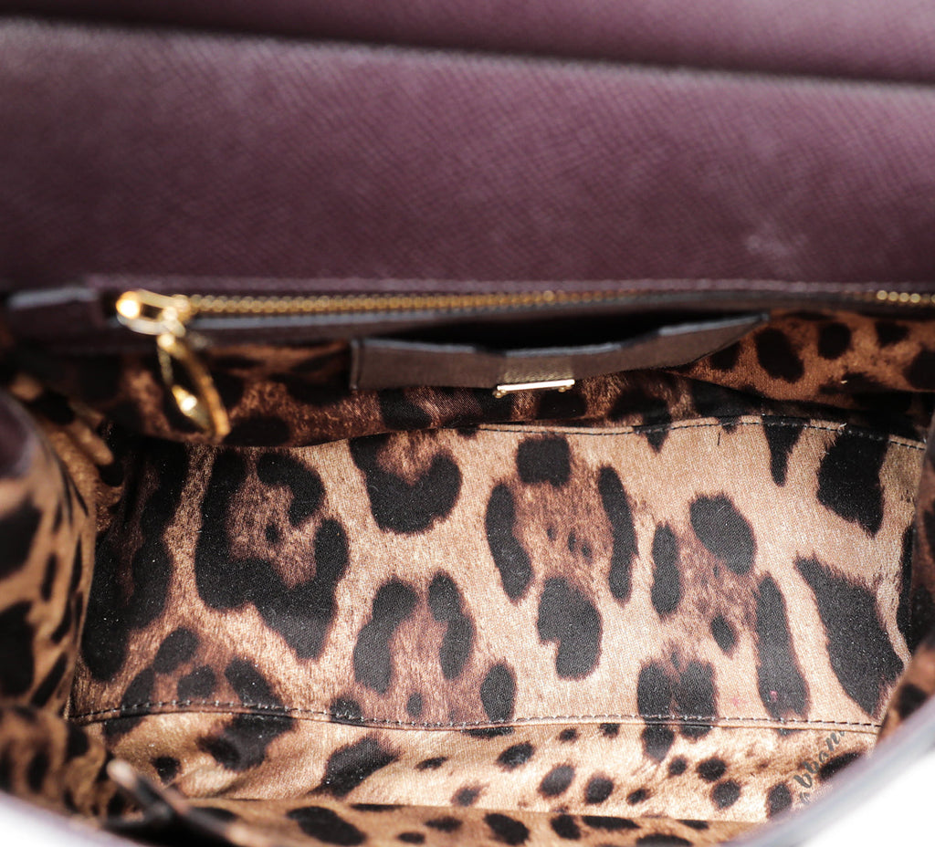 Dolce & Gabbana Prune Dauphine Sicily Bag