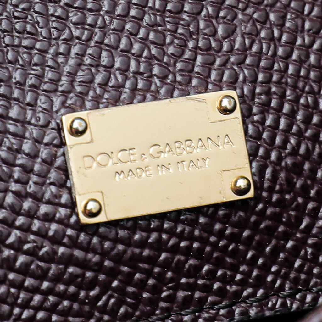 Dolce & Gabbana Prune Dauphine Sicily Bag