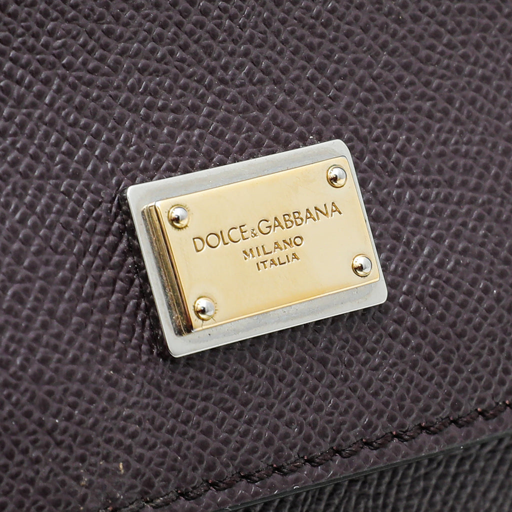 Dolce & Gabbana Prune Dauphine Sicily Bag