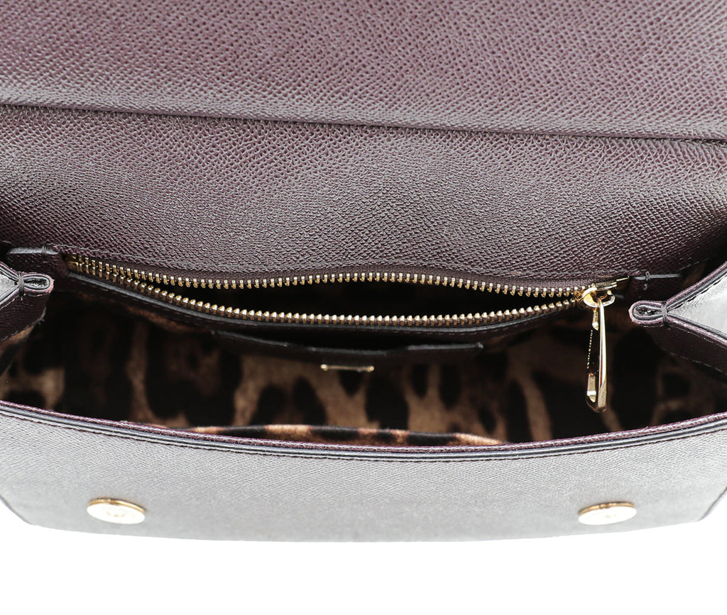 Dolce & Gabbana Prune Dauphine Sicily Bag