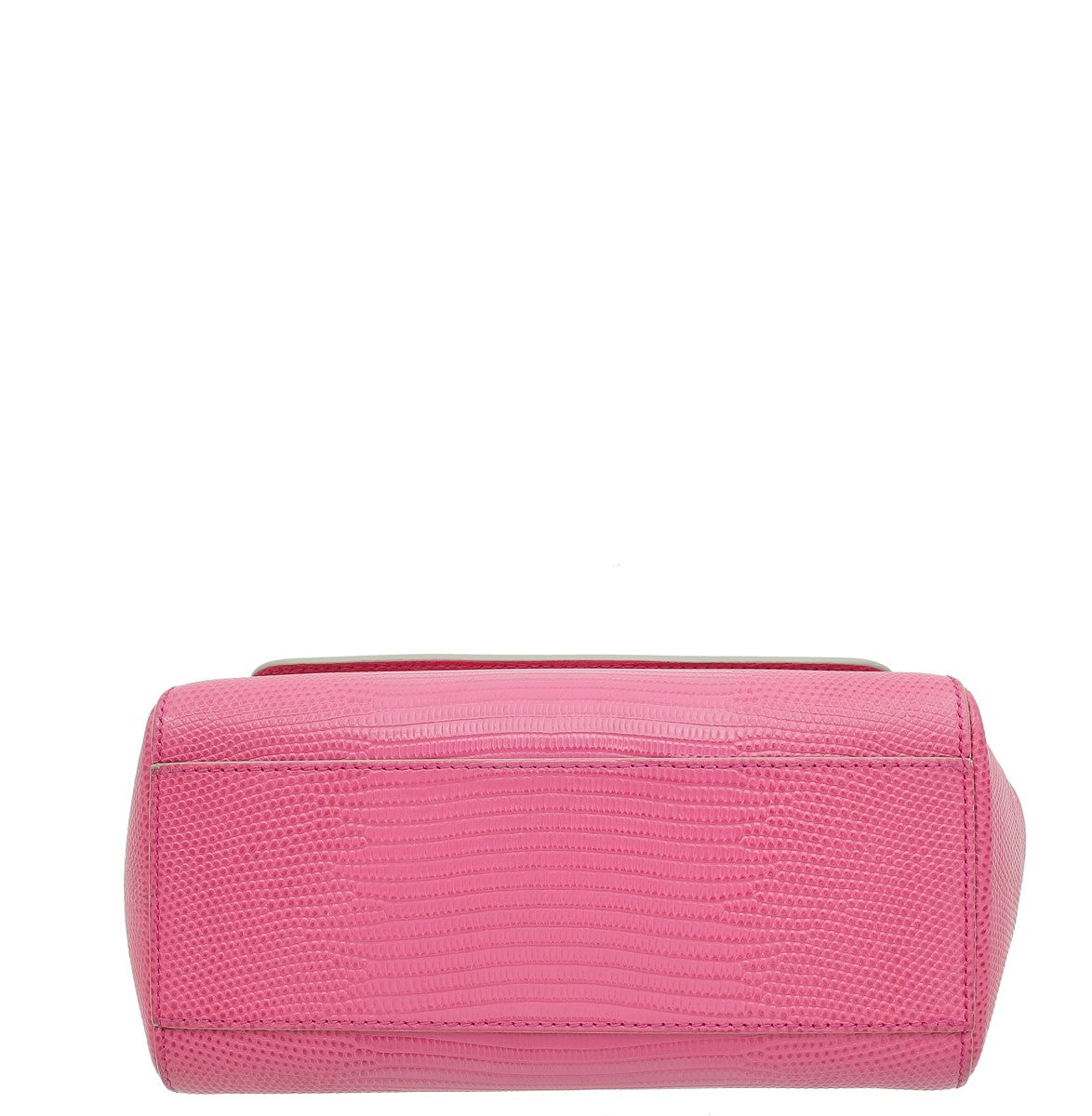Dolce & Gabbana Pink Iguana Print Crystal Sicily Small Bag