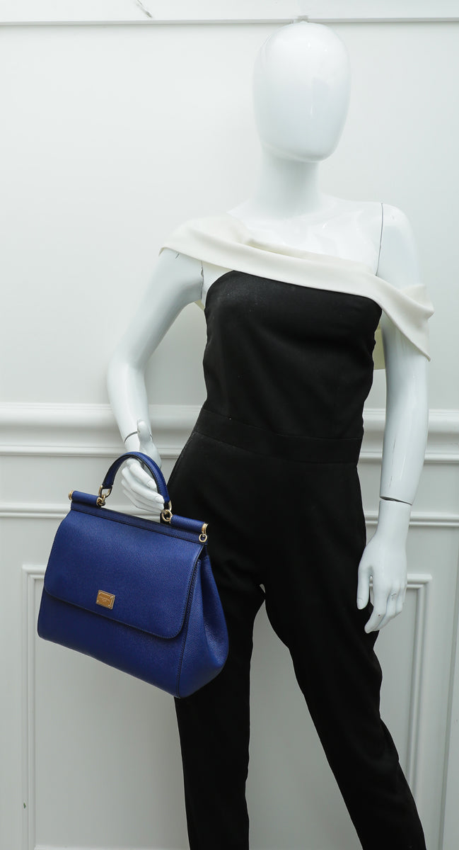 Dolce & Gabbana Sapphire Blue Sicily Bag