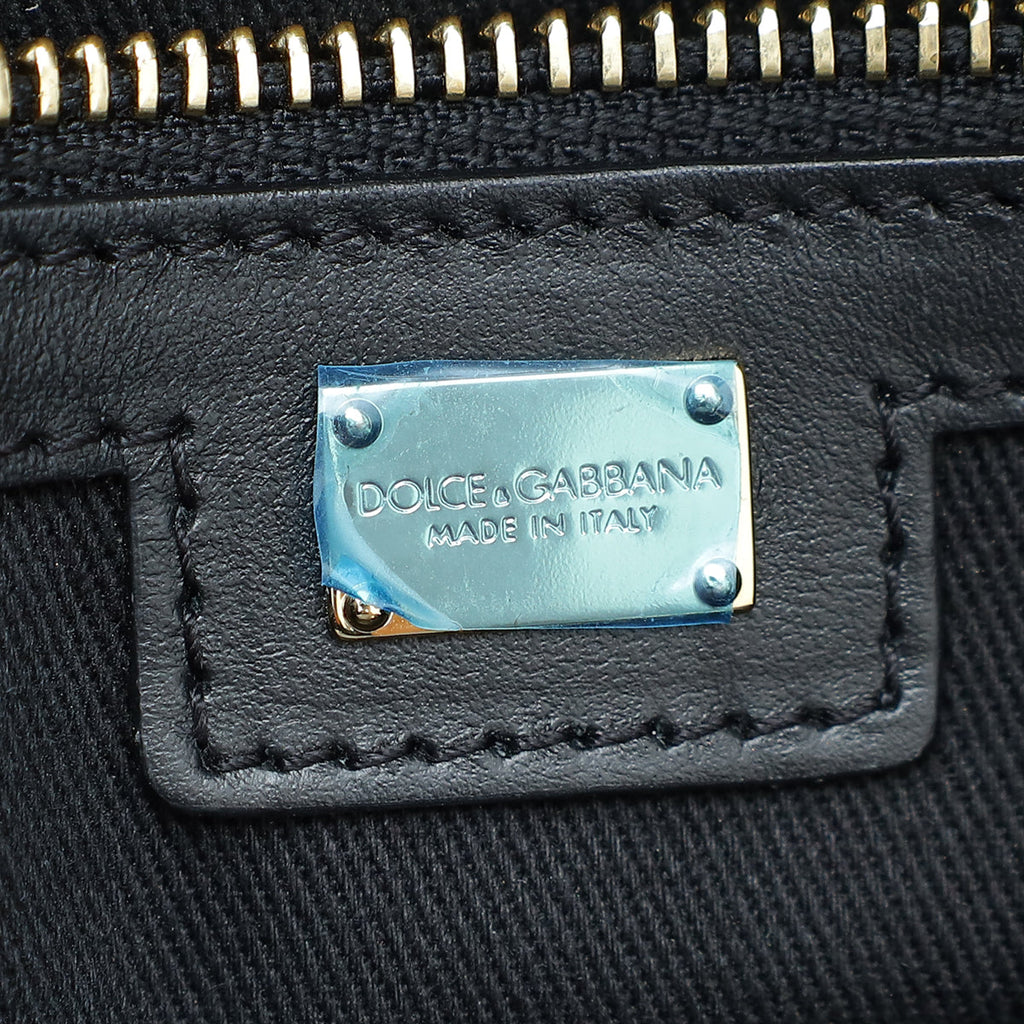 Dolce & Gabbana Bicolor Shopper Bag with Nappa Details