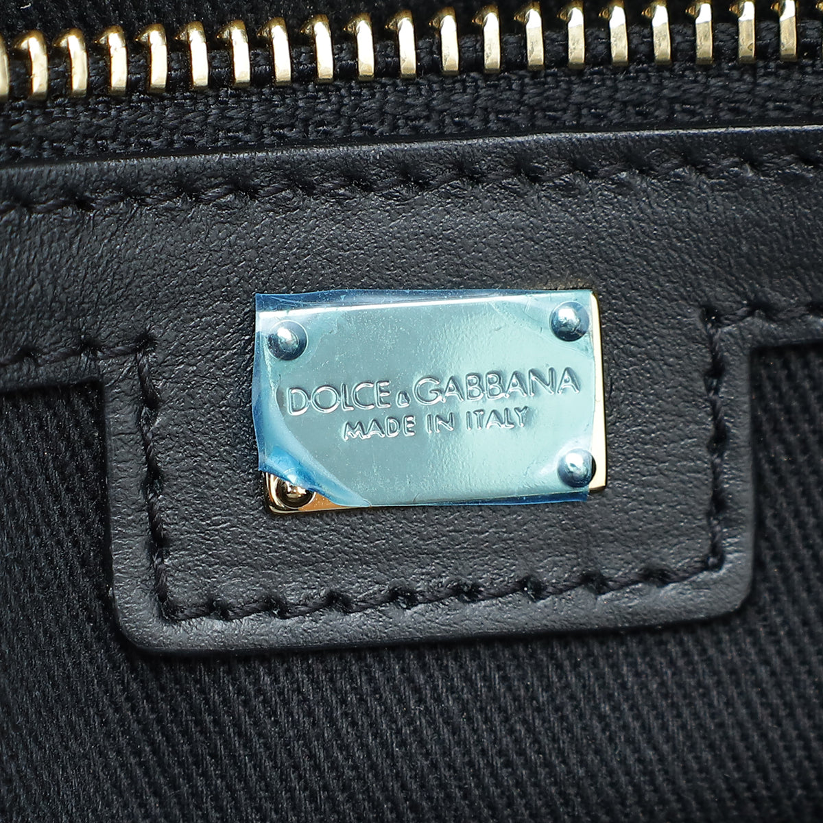 Dolce & Gabbana Bicolor Shopper Bag with Nappa Details