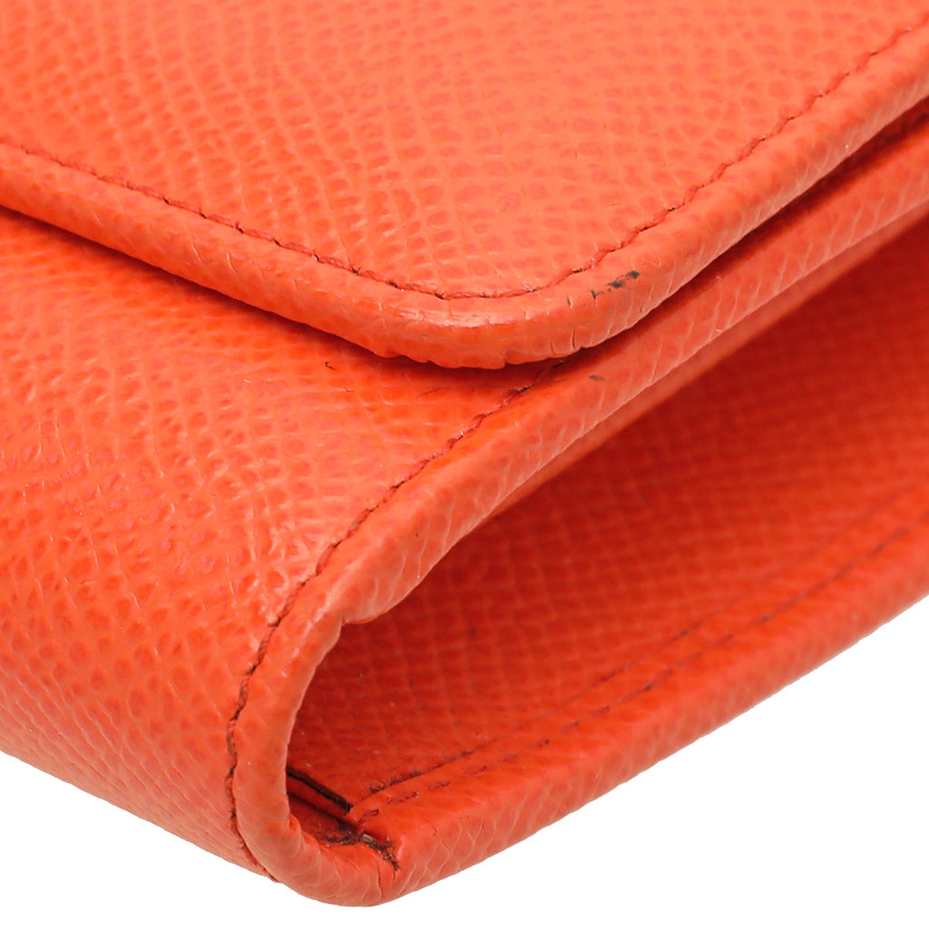 Dolce & Gabbana Orange Dauphine Sicily Wallet On Chain