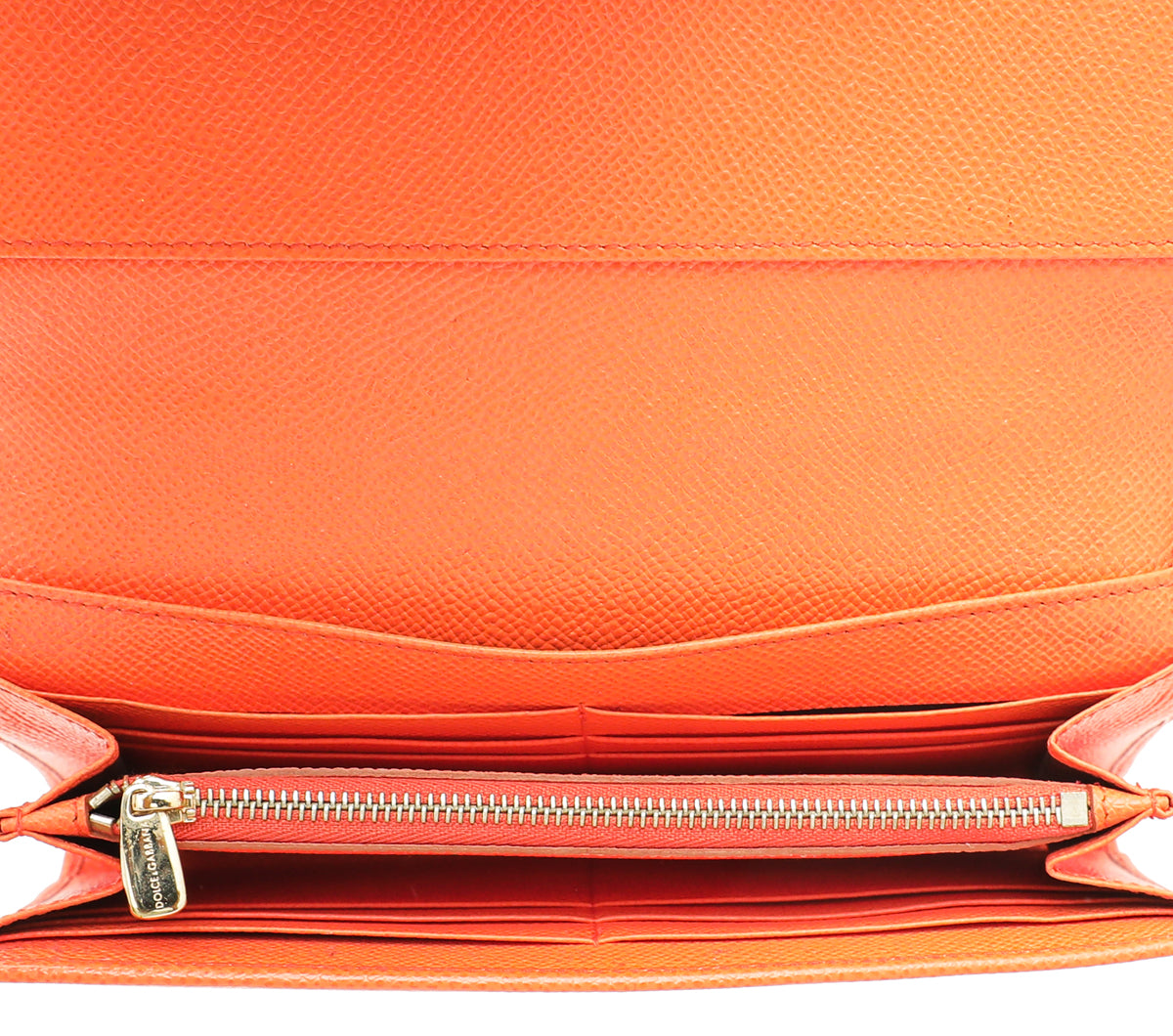 Dolce & Gabbana Orange Dauphine Sicily Wallet On Chain