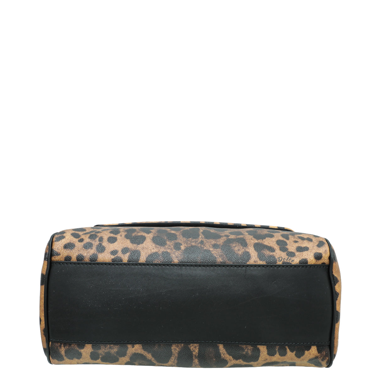 Dolce & Gabbana Brown Leopard Print Scilly Large Bag