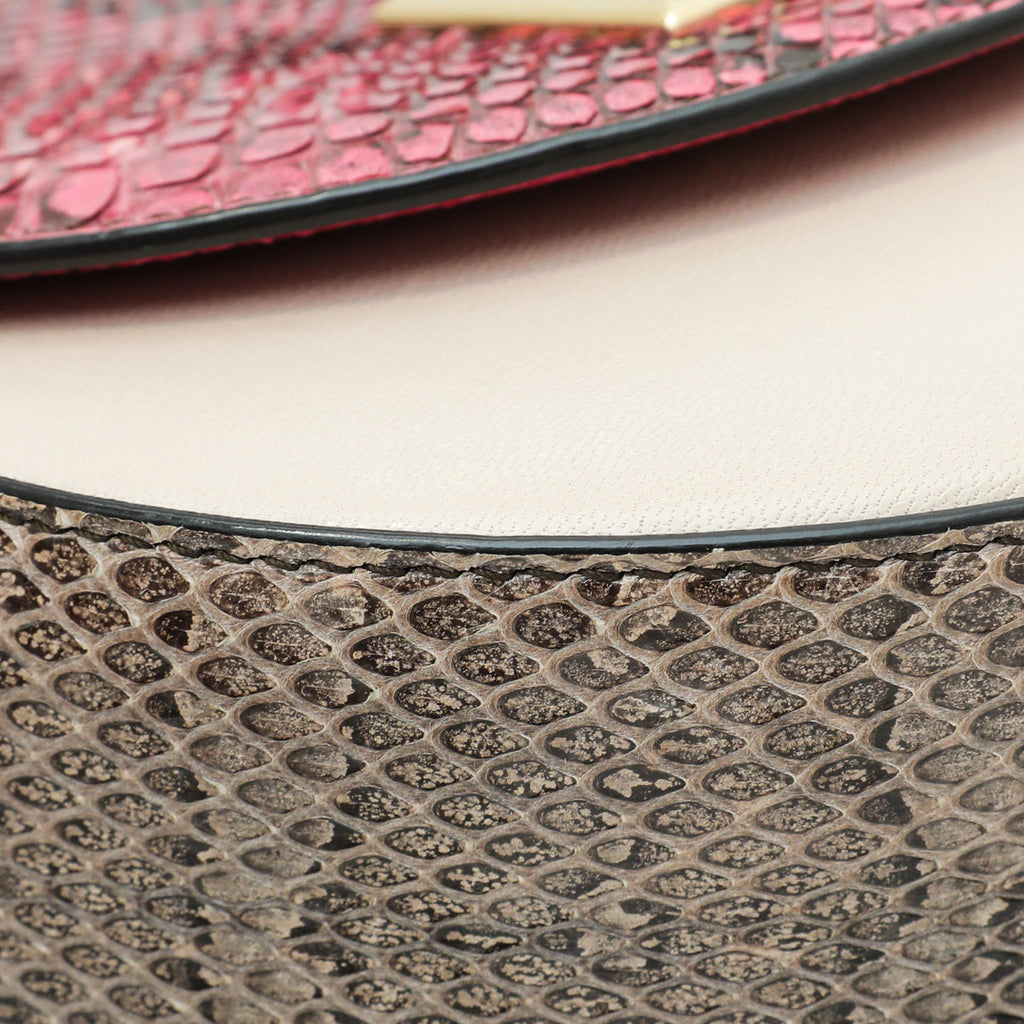 Dolce & Gabbana Tricolor Python Calf Wifi Bag