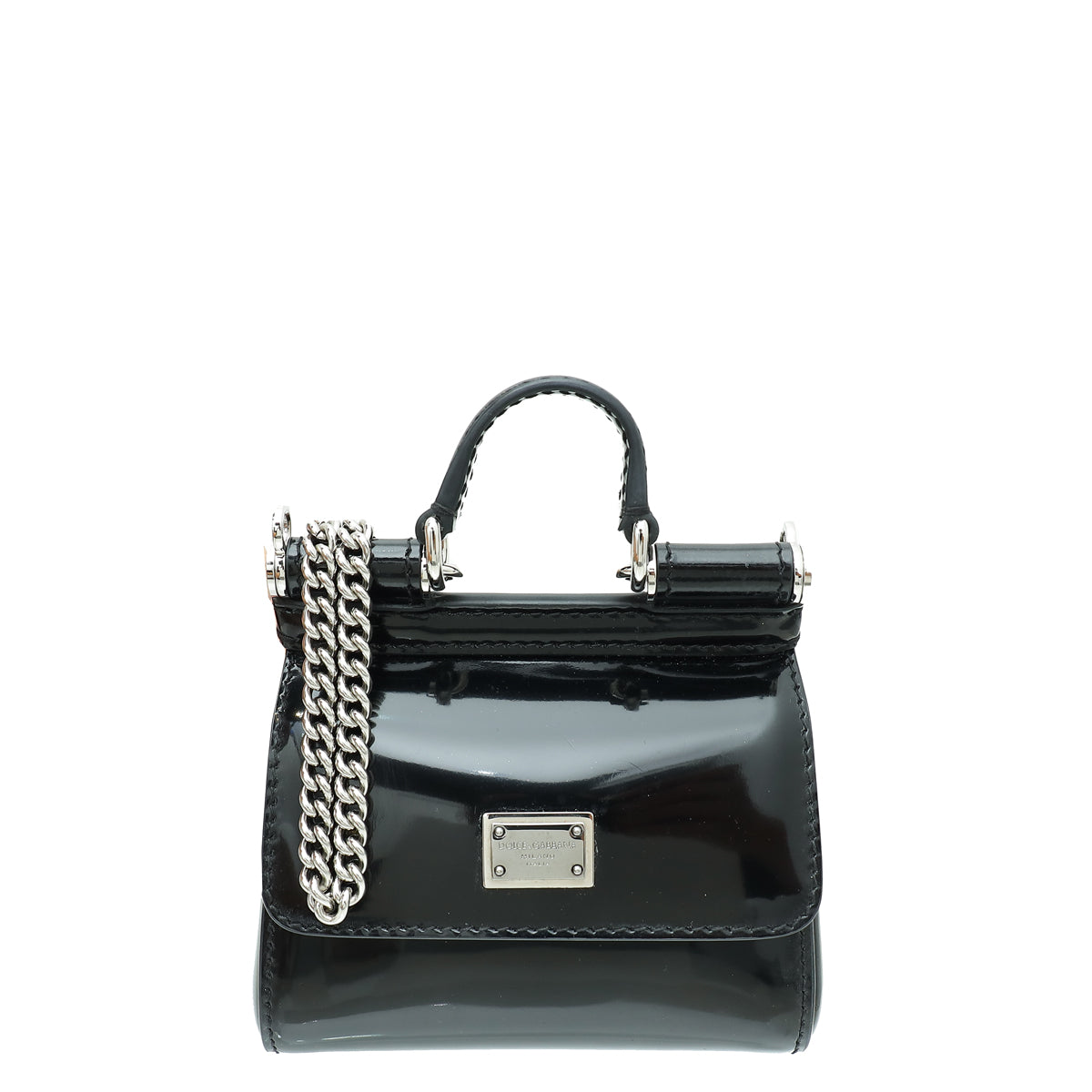 Dolce & Gabbana Black Sicily Micro Bag