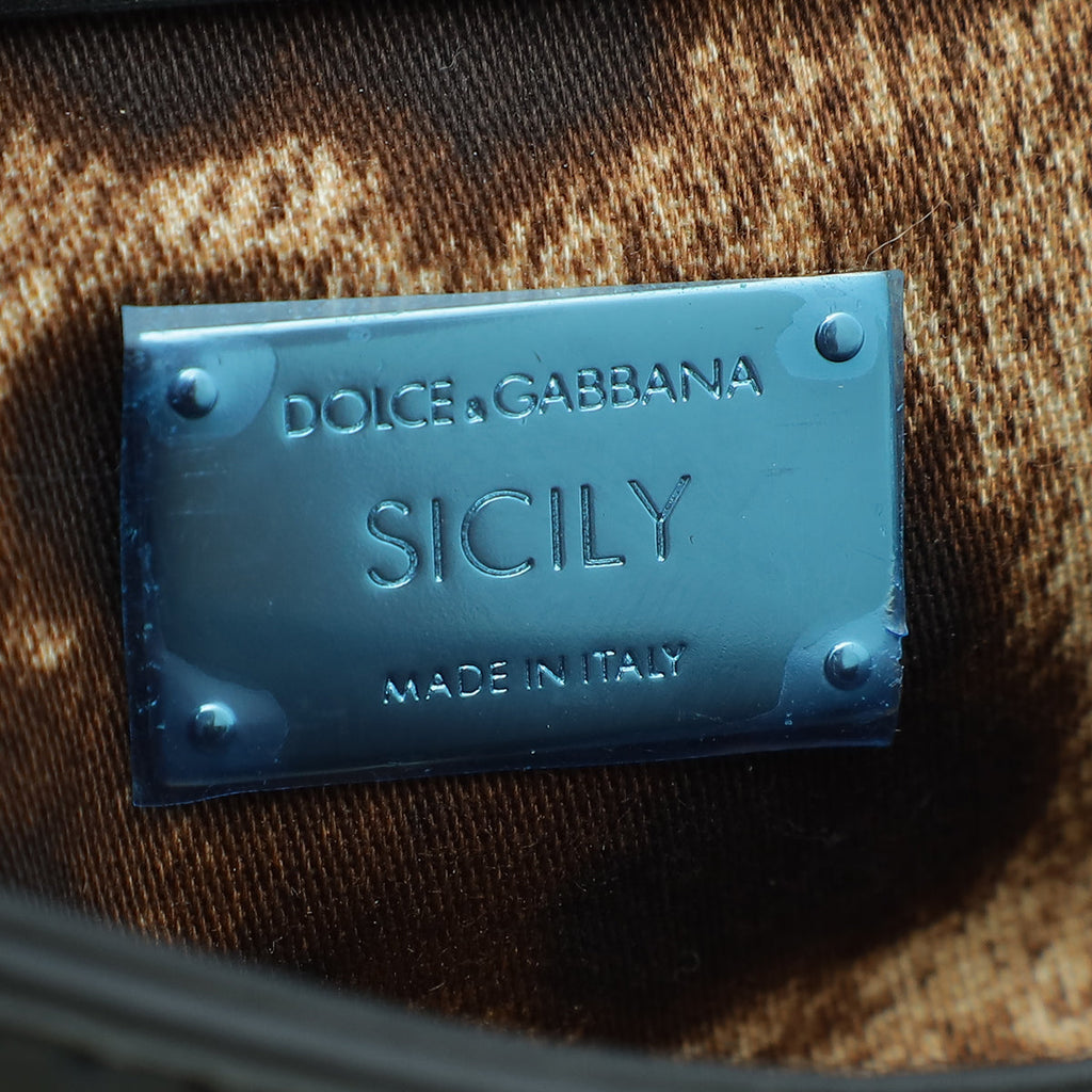 Dolce & Gabbana Black Sicily Micro Bag