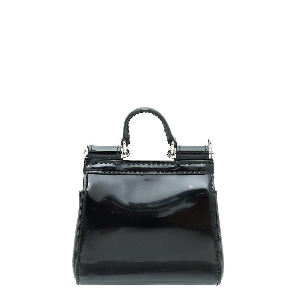 Dolce & Gabbana Black Sicily Micro Bag