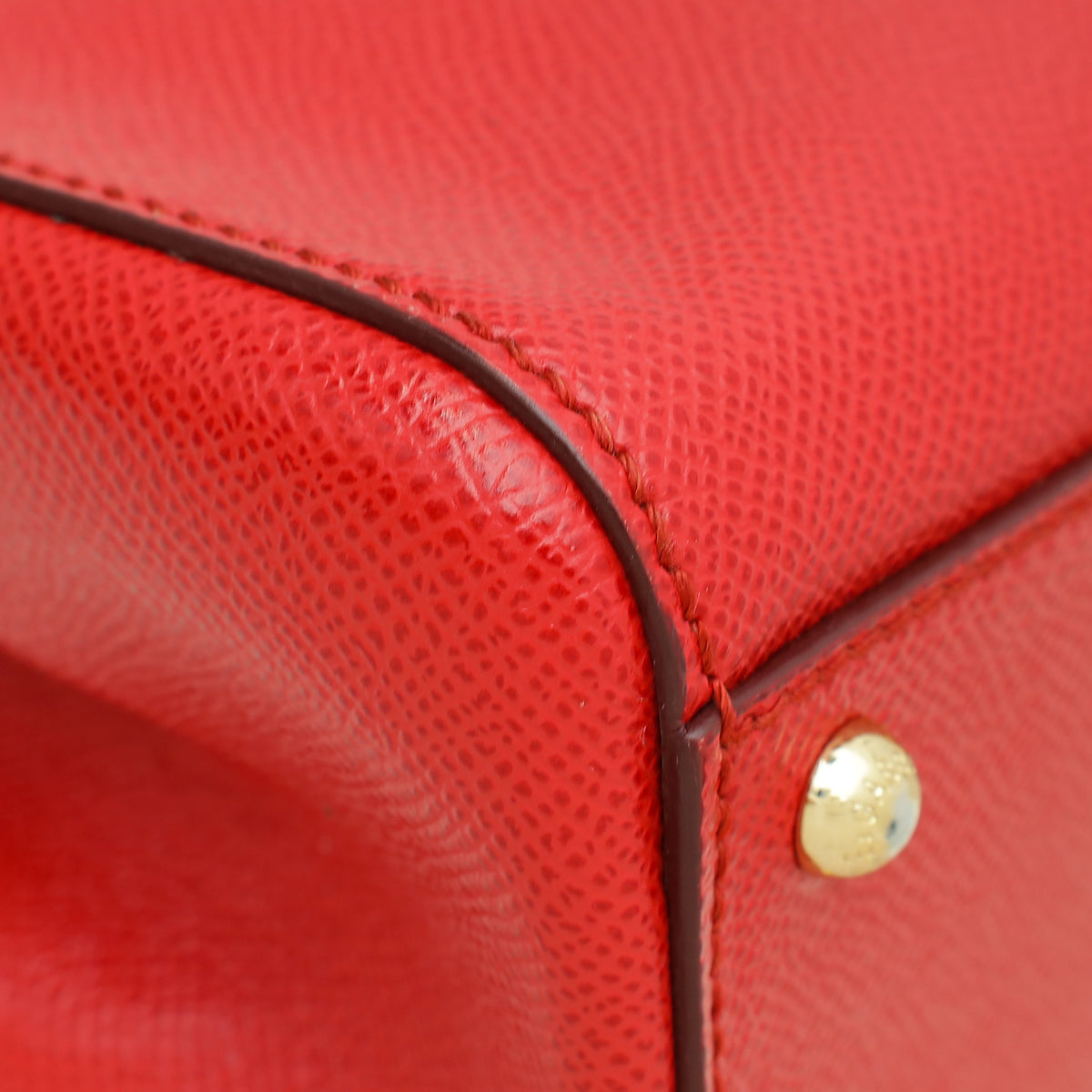 Dolce & Gabbana Red Dauphine Medium Sicily Bag W/ Twilly