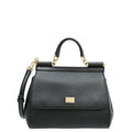 Dolce & Gabbana Black Sicily Dauphine Medium Bag