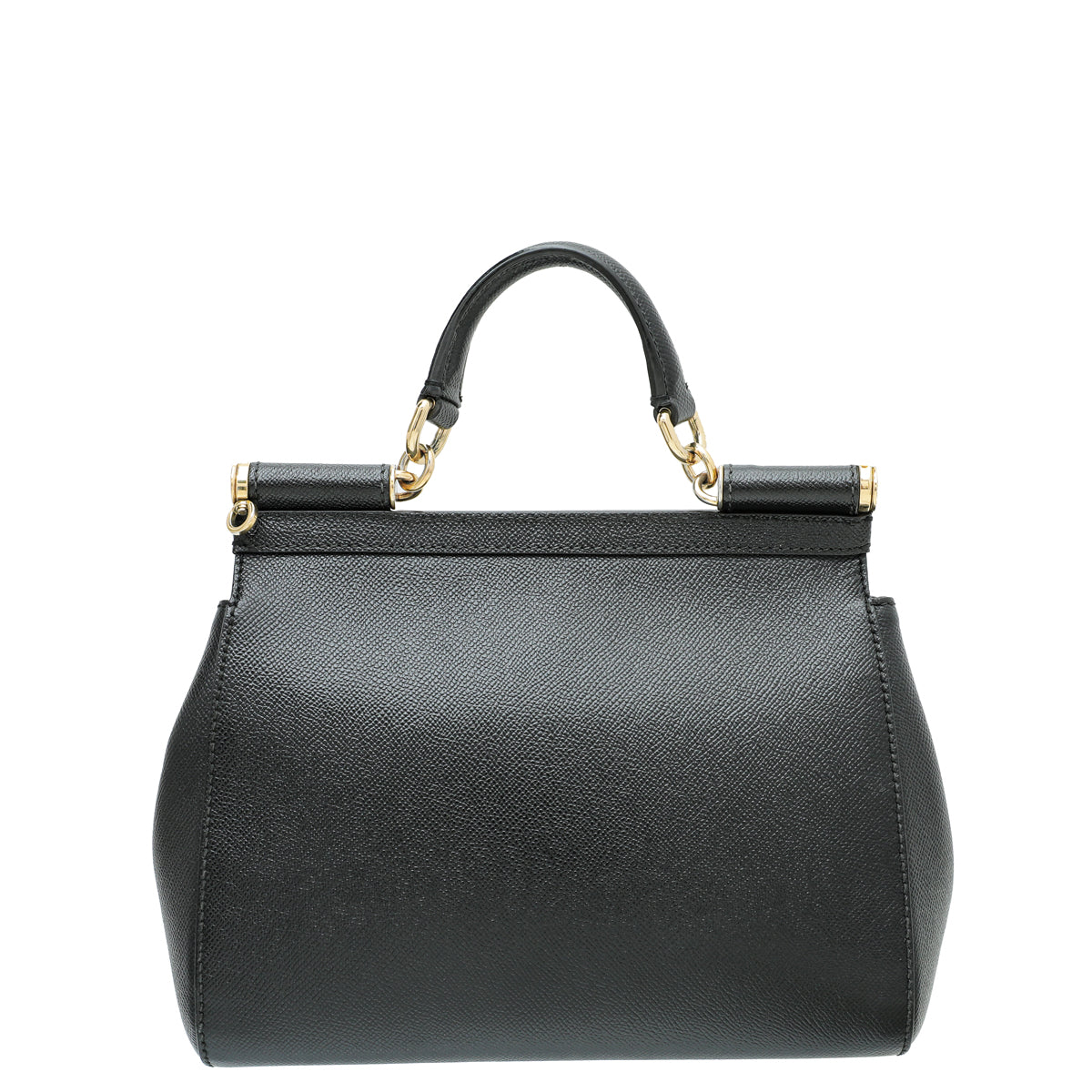 Dolce & Gabbana Black Sicily Dauphine Medium Bag