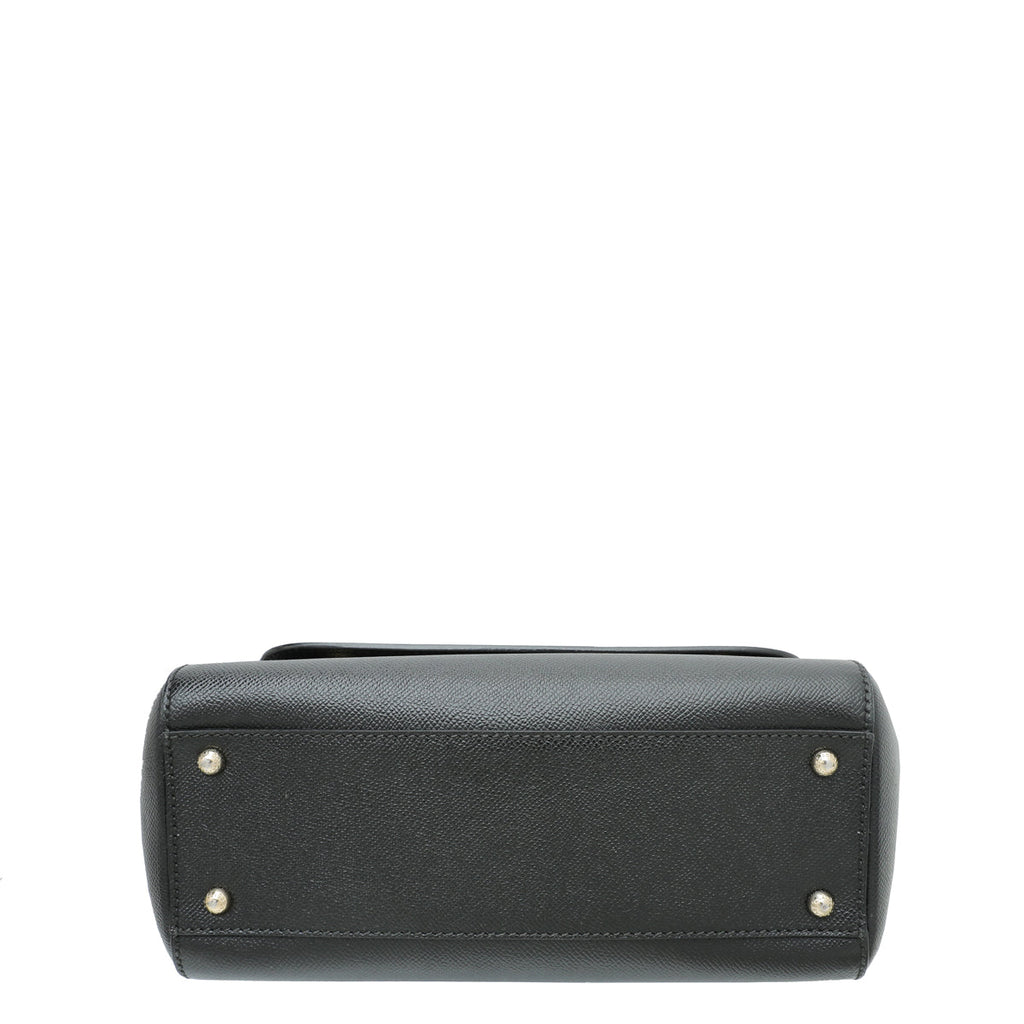 Dolce & Gabbana Black Sicily Dauphine Medium Bag