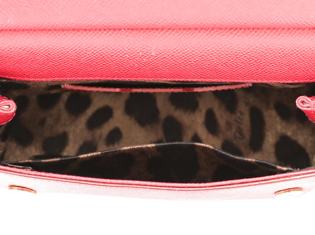 Dolce & Gabbana Red Sicily Love Heart Small Bag