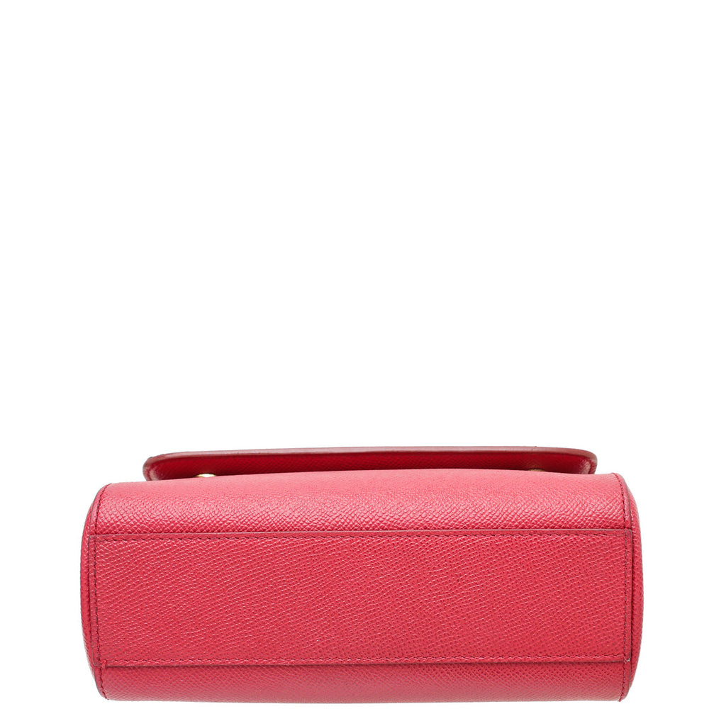 Dolce & Gabbana Red Sicily Love Heart Small Bag