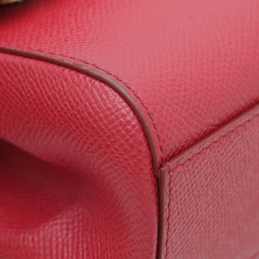 Dolce & Gabbana Red Sicily Love Heart Small Bag