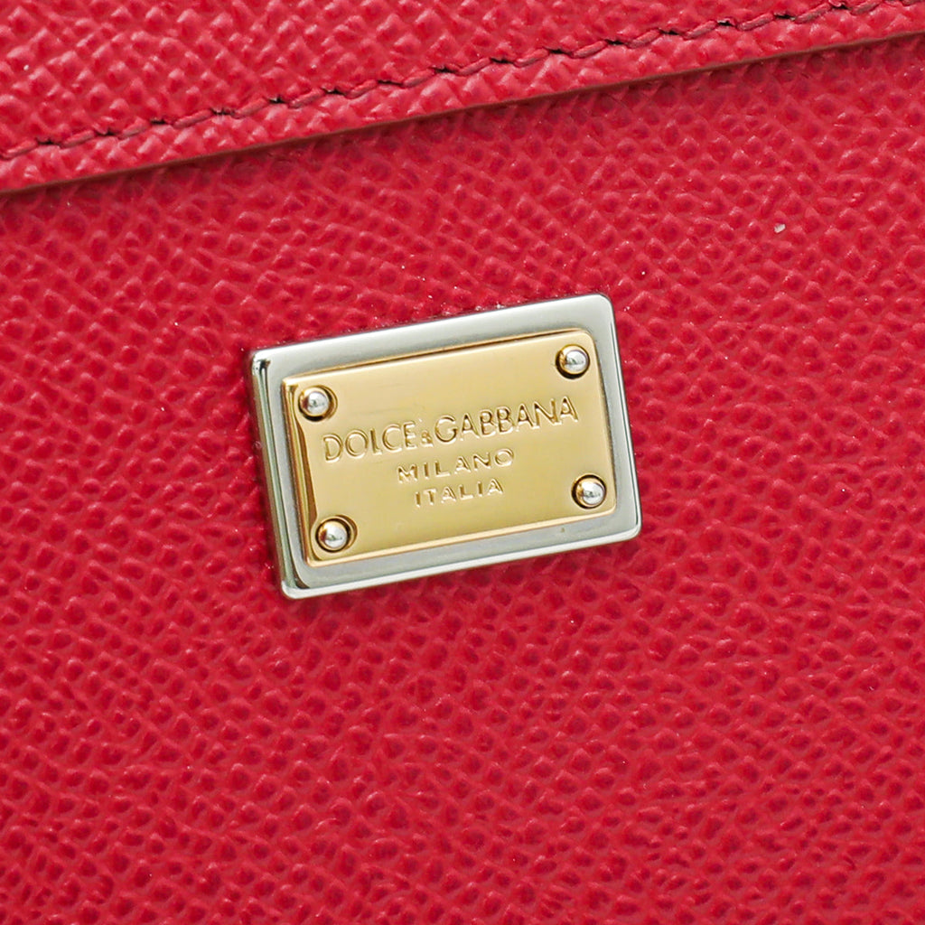 Dolce & Gabbana Red Sicily Love Heart Small Bag