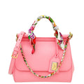 Dolce & Gabbana Pink Sicilty Bag W/ Scarf