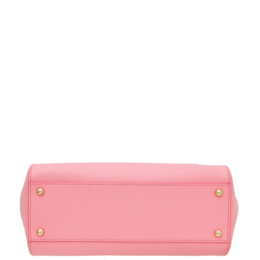 Dolce & Gabbana Pink Sicilty Bag W/ Scarf