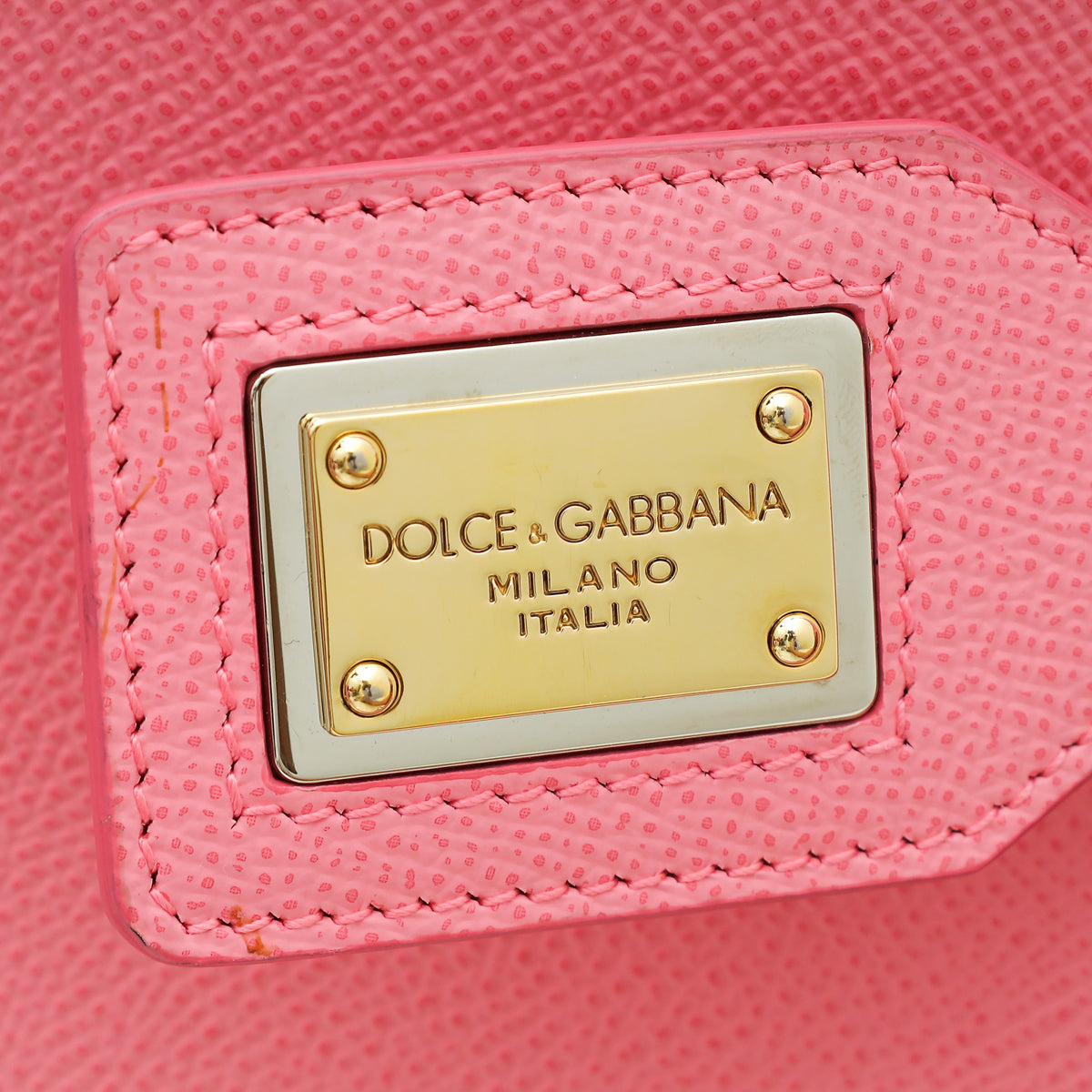 Dolce & Gabbana Pink Sicilty Bag W/ Scarf
