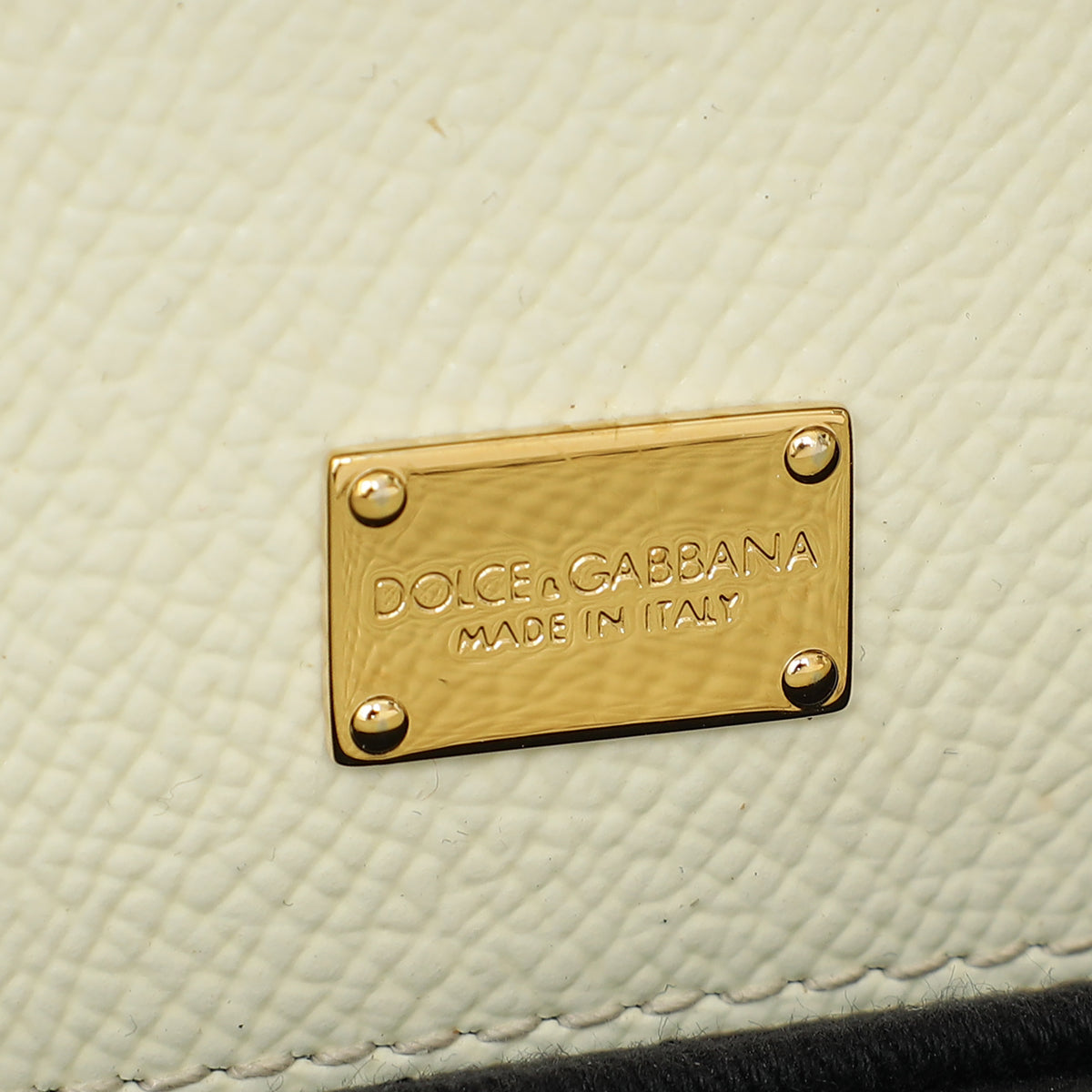 Dolce & Gabbana White Multicolor Flowers Orange Print Miss Sicily Small Bag
