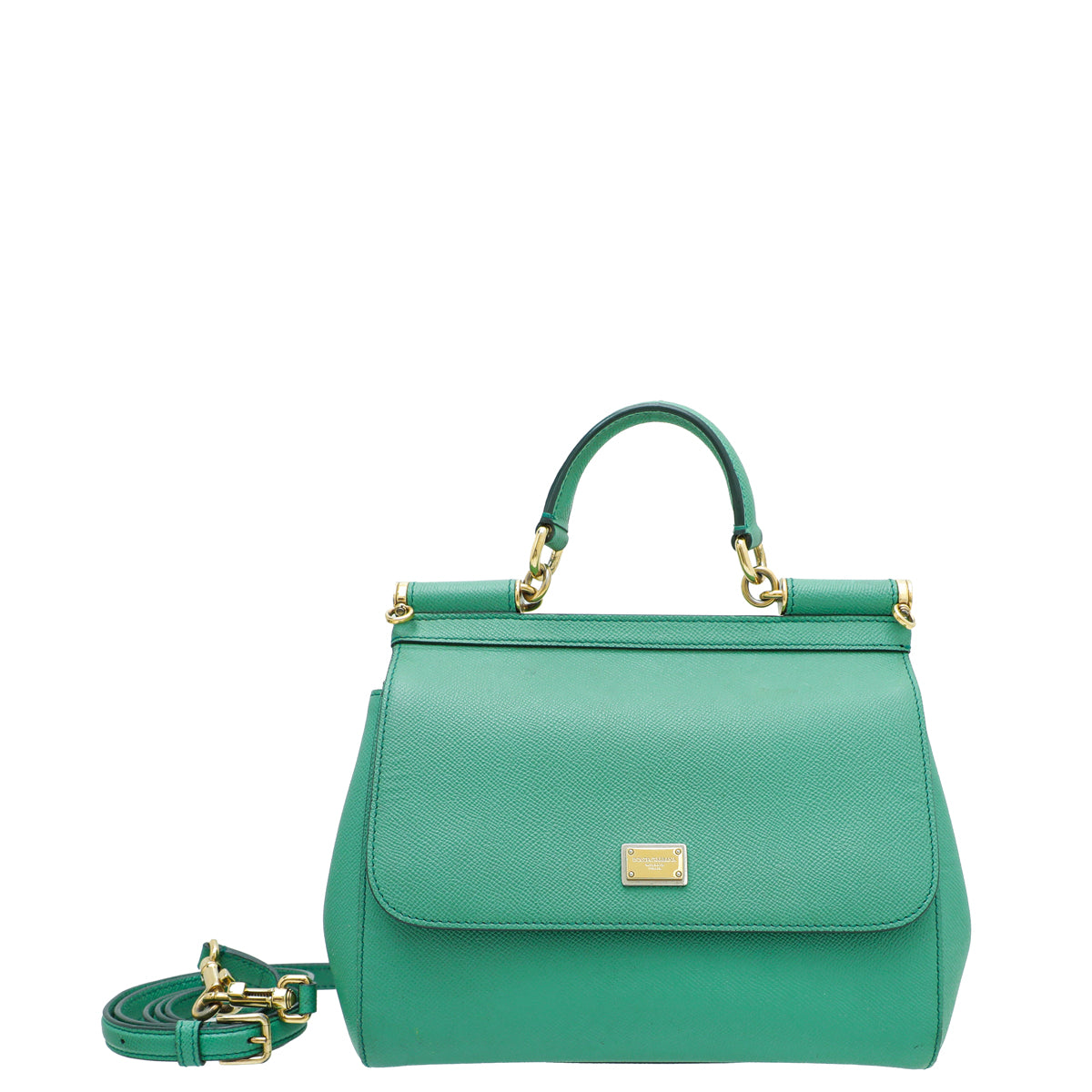 Dolce & Gabbana Mint Green Dauphine Sicily Medium Bag