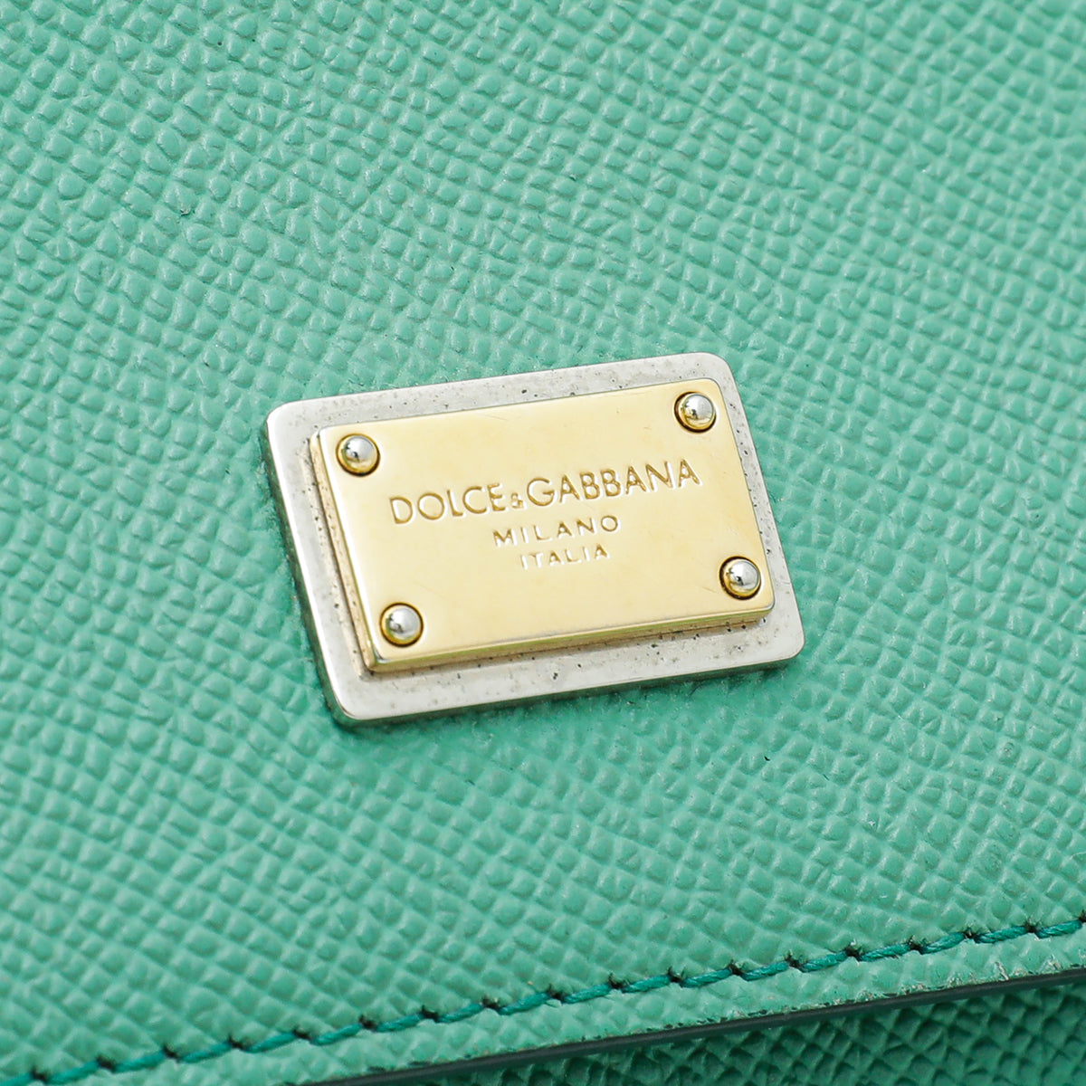 Dolce & Gabbana Mint Green Dauphine Sicily Medium Bag