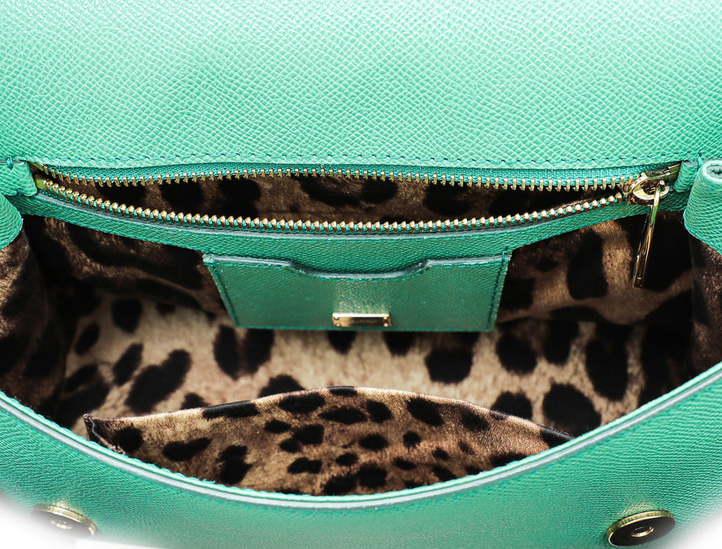 Dolce & Gabbana Mint Green Dauphine Sicily Medium Bag