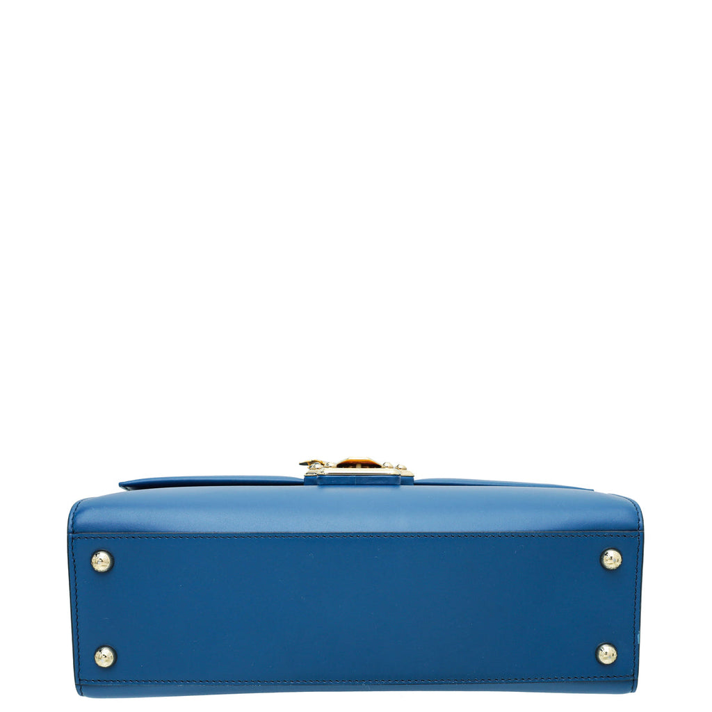 Dolce & Gabbana Blue Lucia Bee Large Bag